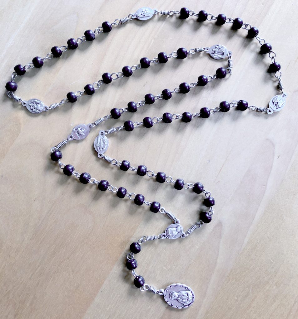 Black Bone Rosary of the Seven Dolors of the BVM